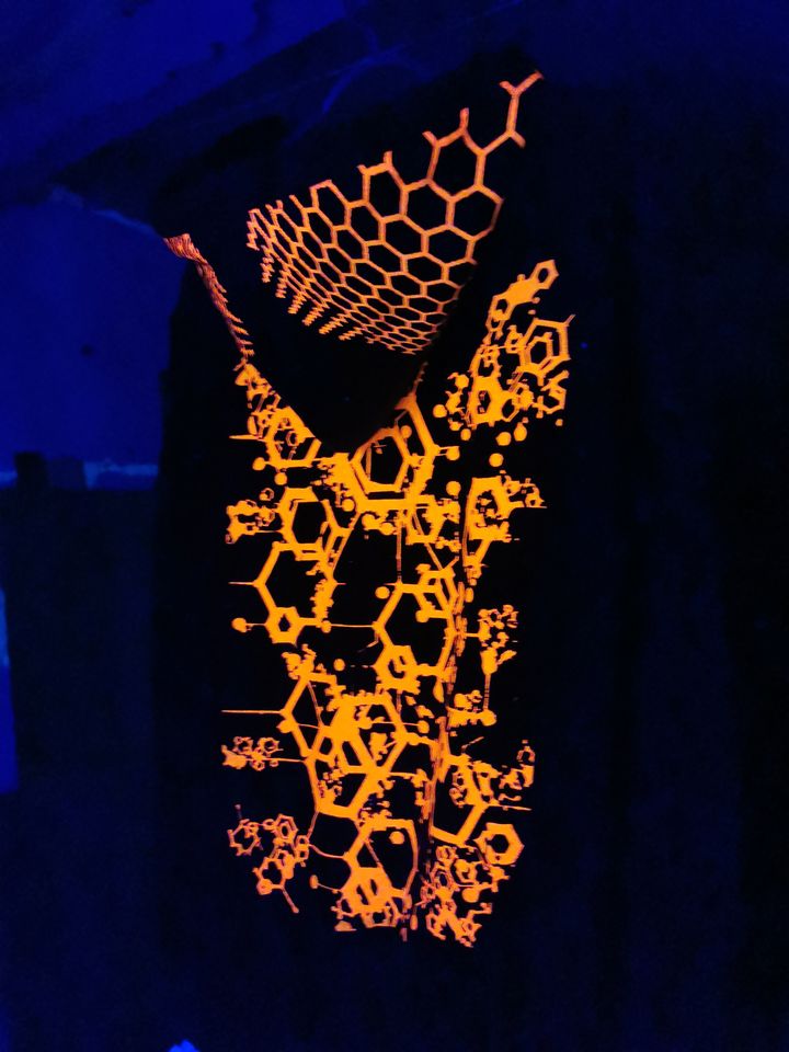 Džemperis su kapišonu „Geometric-Art-Orange“