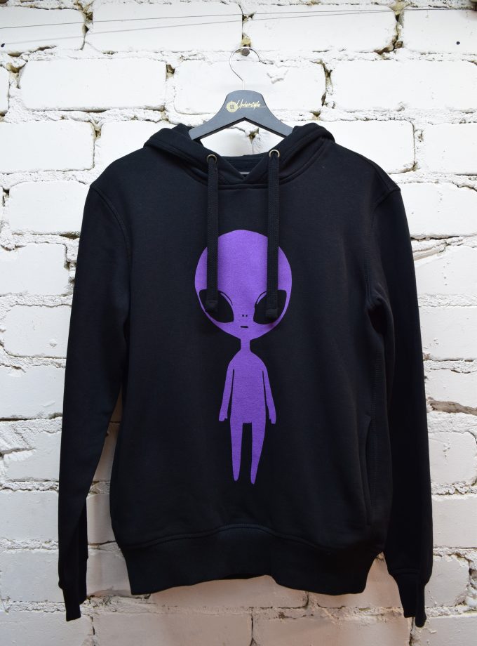 Džemperis su kapišonu, kelių spalvų „Alien Invasion“