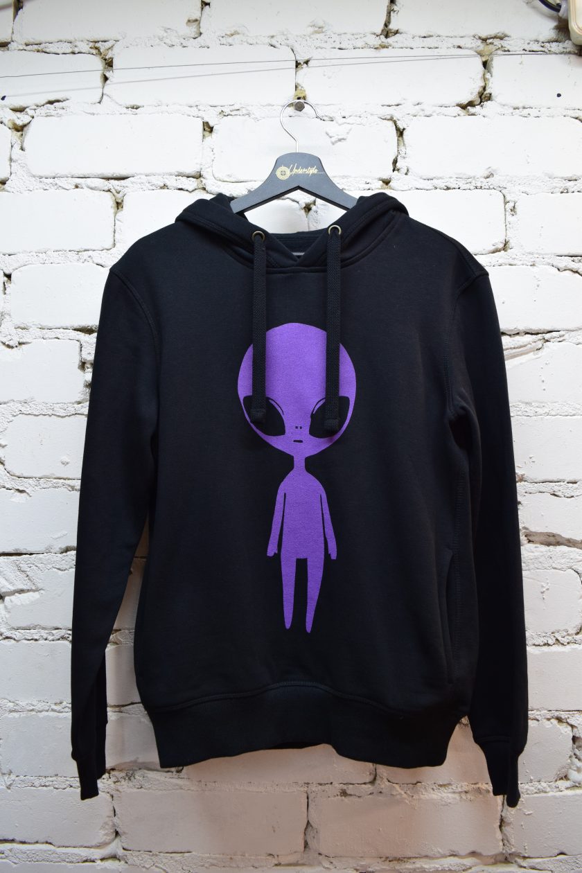 Džemperis su kapišonu, kelių spalvų „Alien Invasion“